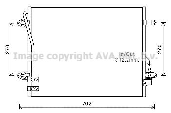 AVA QUALITY COOLING Kondensaator,kliimaseade VWA5322